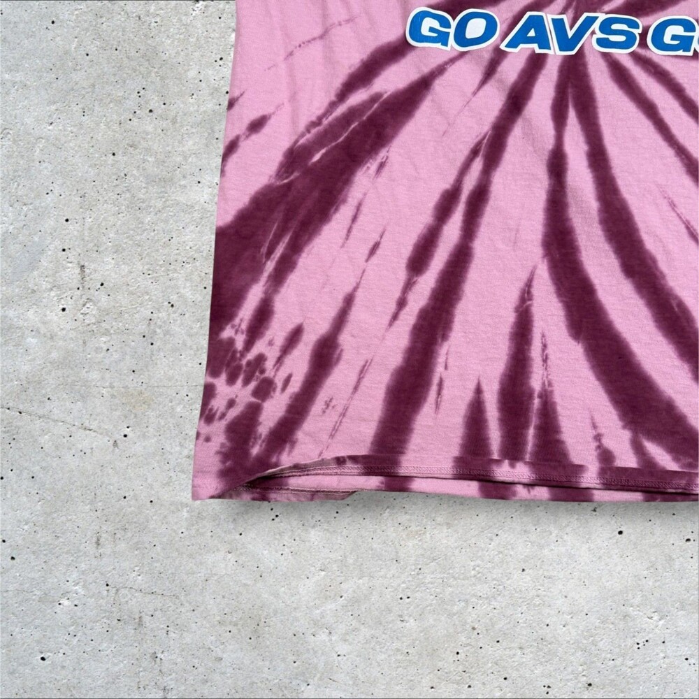 Colorado Avalanche NHL Tie Dye Shirt Mens XL Cobblestone Car Wash Hockey - Picture 5 of 9